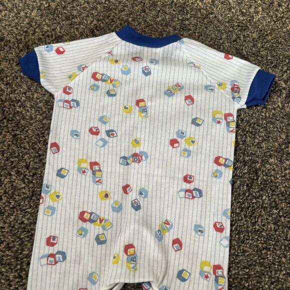 Vintage Swanknit Newborn Boys Short Sleeve Sleeper. - Picture 6 of 7